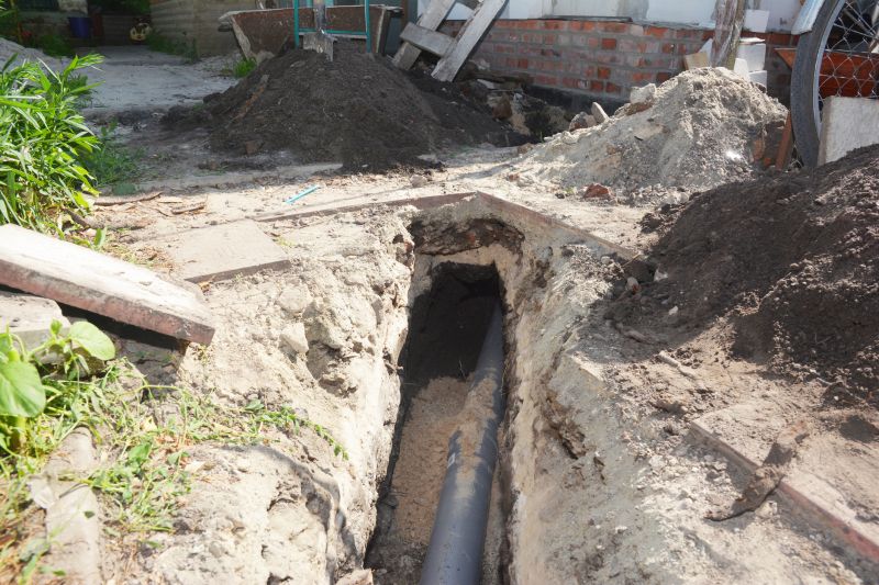 Water Line Excavation