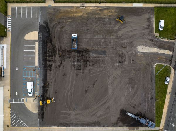 Parking Lot Excavation in Johnson City